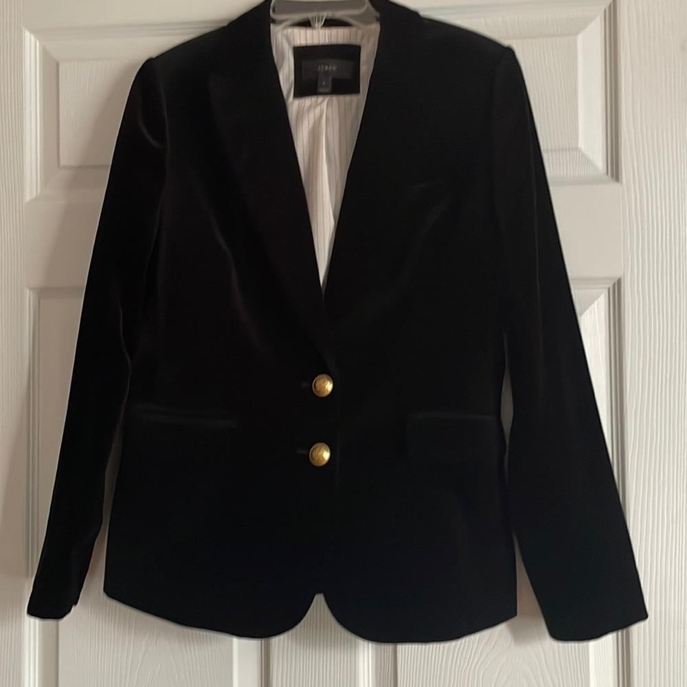 Barely worn Black Velvet JCrew Blazer